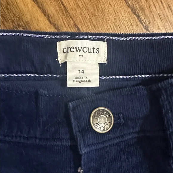 Crewcuts navy soft corduroy slim pants - Picture 2 of 4